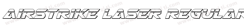 Airstrike Laser Regular字体转换